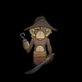 Robotic Pirate Monkey
